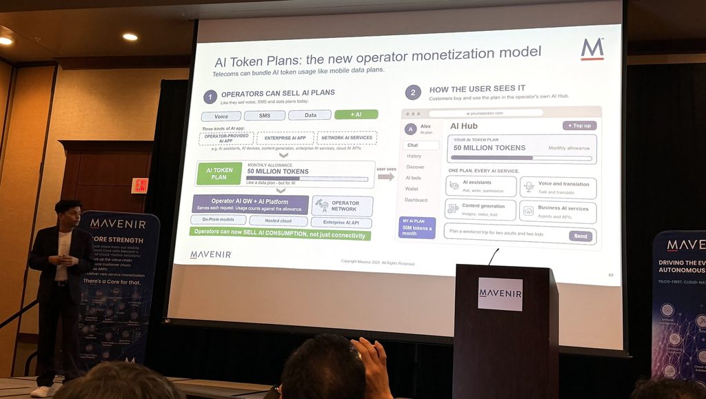 Mavenir presenting AI token plans at its 2026 analyst event